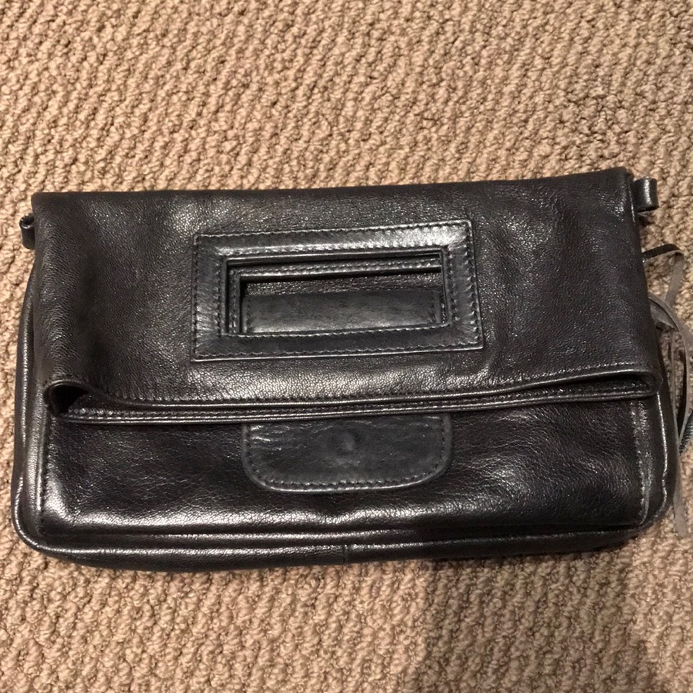 Vera Pelle LSL Black Clutch / Shoulder Bag
